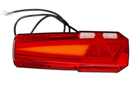 Stopuri - Stop spate stanga/dreapta MAVIC (LED, 12/24V, cu intermitent, cu far de ceață, lumina de marșarier, cu stop, lumină de parcare, reflector triunghiular, lungime cablu: 1,5m)