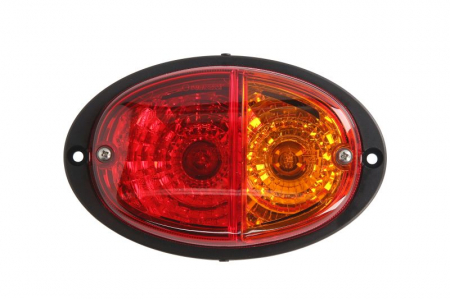 Stop spate stanga/dreapta (P21/5W/P21W, 12V, portocaliu/rosu, cu intermitent, cu stop, lumina de parcare, fara proiector, cu becuri) [0]