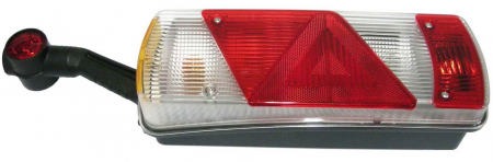 Iluminat auto - Stop spate stanga ECOPOINT II (24V, reflector triunghiular, cu lampă cu braț prelungitor, conector: 2 x ASS2 2PIN/ASS 7.1 7PIN) potrivit KOGEL