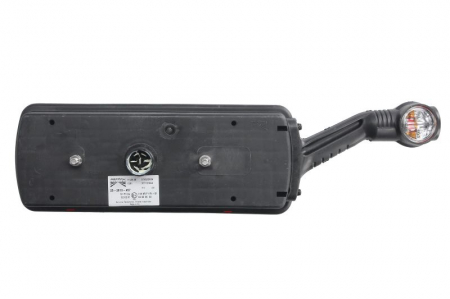 Stop spate stanga ECOPOINT II (LED/P21W/PY21W/R10W/T4W, 24V, cu intermitent, cu far de ceață, marșarier, cu stop, lumină de parcare, reflector triunghiular, cu lampă cu braț prelungitor, conector: ASS [1]
