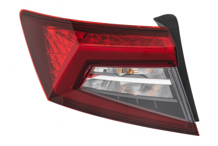 Stop spate stanga potrivit SKODA KAROQ 2017-2021 (exterior, LED/W16W, cu lumina de ceata, lumina de marșarier) [2]