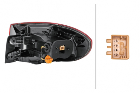 Stop spate Stanga potrivit VW TIGUAN 2007-2018 (extern/partea de sus, LED/P21W) [3]