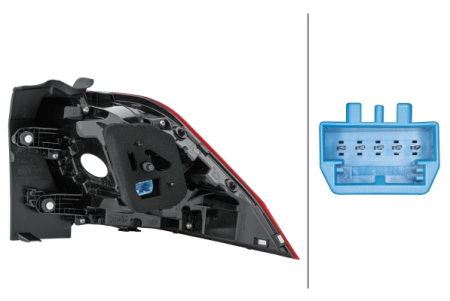 Stop spate Stanga (extern/partea de sus, LED) potrivit VW TIGUAN 09.07- [3]