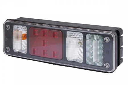 Stop spate stanga Hybrid (LED/P21W, 24V, cu intermitent, cu far de ceață, lumina de marșarier, cu stop, lumină de parcare, reflector triunghiular conector: 7PIN + 4x 2PIN) [2]