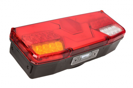 Stop spate stanga (LED, 12/24V, cu intermitent, cu far ceață, lumina de marșarier, cu stop, lumină de parcare, cu iluminare placuta, reflector) [2]