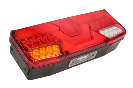 Stop spate stanga (LED, 12/24V, cu intermitent, cu far ceață, lumina de marșarier, cu stop, lumină de parcare, cu iluminare placuta, reflector, conector: Tyco 7PIN Bayonet) [2]