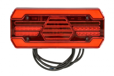 Stopuri - Stop spate stanga (LED, 12/24V, cu intermitent, cu far ceață, lumina de marșarier, cu stop, lumină de parcare, cu iluminare placuta, reflector, lungime cablu: 2m)