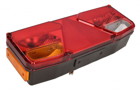 Stop spate stanga (LED, 12/24V, cu intermitent, cu far ceață, lumina de marșarier, cu stop, lumină de parcare, reflector triunghiular ) [2]