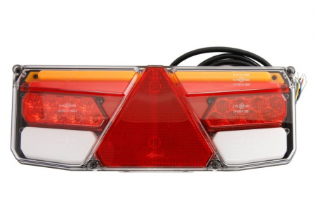 Stopuri - Stop spate stanga (LED, 12/24V, cu intermitent, cu far ceață, lumina de marșarier, cu stop, lumină de parcare, reflector triunghiular, semnalizator dinamic)