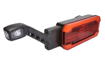 Stop spate stanga (LED, 12/24V, cu intermitent, cu far de ceață, lumina de marșarier, cu stop, lumină de parcare, cu iluminare placuta, reflector, cu lampă cu braț prelungitor, lungime cablu: 2m) [2]