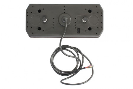 Stop spate stanga (LED, 12/24V, cu intermitent, cu lumina de ceata, cu stop, lumina de parcare, reflector triunghiular, lungime cablu: 2m) [1]