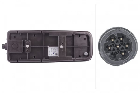 Stop spate stanga potrivit MAN TGX I 2014-2021 (LED, 24V, cu intermitent, cu far ceață, lumina de marșarier, cu stop, lumină de parcare, reflector) [1]