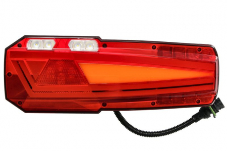 Iluminat auto - Stop spate stanga MAVIC (LED, 12/24V, cu intermitent, cu far de ceață, lumina de marșarier, cu stop, lumină de parcare, reflector, lungime cablu: 0,5m, conector: AMP 7PIN Bayonet)