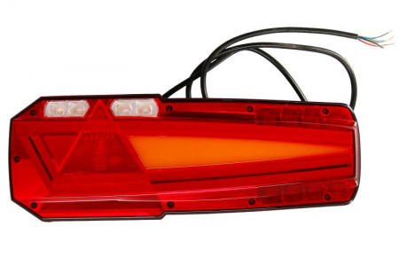 Iluminat auto - Stop spate stanga MAVIC (LED, 12/24V, cu intermitent, cu far de ceață, lumina de marșarier, cu stop, lumină de parcare, reflector triunghiular, lungime cablu: 1,5m)