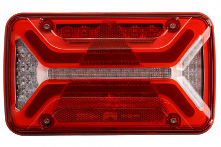Piese Auto - Stop spate stanga MULTILED III (LED, 12/24V, cu intermitent, cu far de ceata, marsarier, cu stop, lumina de parcare, reflector triunghiular, conector: 2x SuperSeal 2PIN/AMP 7PIN) potrivit ADR
