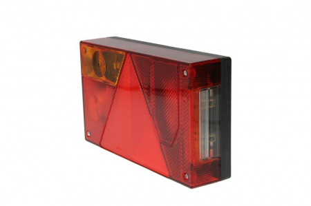 Stop spate stanga MULTIPOINT I (12/24V, cu intermitent, cu lumina de ceata, cu stop, lumina de parcare, cu iluminare placuta, reflector triunghiular; fara bec) [1]