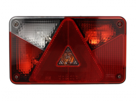 Stop spate stanga MULTIPOINT V (P21/5W/P21W/PY21W/R10W, 12V, cu intermitent, cu far de ceata, marsarier, cu stop, lumina de parcare, reflector triunghiular, conector: 8PIN) [0]