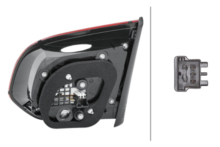 Stop spate Stanga (partea interioara, LED/W16W) potrivit VW GOLF VI 10.08-05.16 [3]