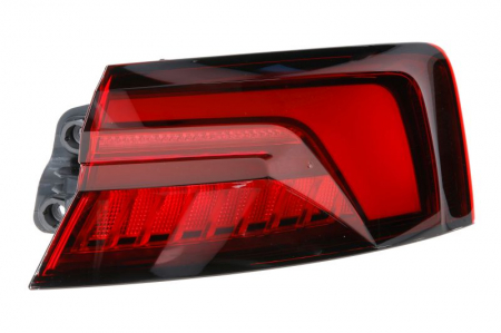 Piese Auto - Stop tripla lampa spate dreapta (interior, LED, culoare sticla fumuriu, carcasa neagra) AUDI A5 dupa 2016