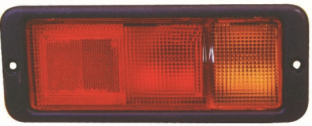 Stopuri - Stop tripla lampa spate dreapta (Semnalizator portocaliu, culoare sticla: rosu) MITSUBISHI PAJERO OFF-ROAD 1990-2000
