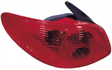 Stopuri - Stop tripla lampa spate dreapta (Semnalizator rosu, culoare sticla: rosu) PEUGEOT 206 HATCHBACK 2003-2009