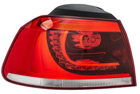 Stopuri - Stop tripla lampa spate stanga (exterior/LED, Semnalizator alb, culoare sticla: rosu) VW GOLF 2008-2013