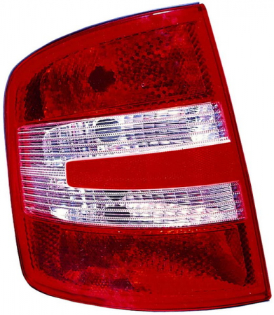 Stop tripla lampa spate stanga (Semnalizator alb, culoare sticla: rosu) SKODA FABIA LIMUZINA/COMBI 4/5D 2004-2008