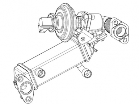 Supapa EGR (modul cu calorifer) potrivit BMW 1 (E81), 1 (E82), 1 (E87), 1 (E88), 3 (E90), 3 (E91), 3 (E92), 3 (E93), 5 (E60), 5 (E61) 2.0D 06.04-12.13 [1]