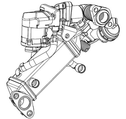 Supapa EGR (modul cu calorifer) potrivit BMW 1 (E81), 1 (E82), 1 (E87), 1 (E88), 3 (E90), 3 (E91), 3 (E92), 3 (E93), 5 (E60), 5 (E61), X1 (E84) 2.0D 06.04-06.15 [1]