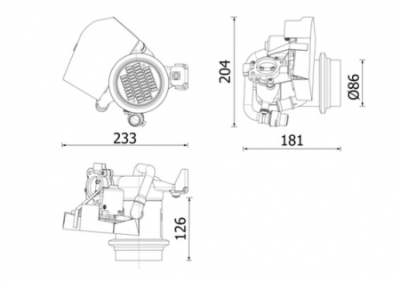 Supapa EGR - Supapa EGR (modul cu radiator) potrivit AUDI A1; SEAT IBIZA IV, IBIZA IV SC, IBIZA IV ST; VW POLO, POLO V 1.0/1.6D/1.8 11.14-10.18