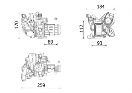 Supapa EGR (modul cu radiator) potrivit DS DS 4, DS 5, DS 7; CITROEN C4 GRAND PICASSO II, C4 II, C4 PICASSO II, C4 SPACETOURER, C5 AIRCROSS, C5 III, DS4, DS5, GRAND C4 SPACETOURER 2.0D/2.2D 04.09- [3]