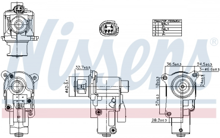 Supapa EGR potrivit AUDI A4 B8, A6 C6; SKODA OCTAVIA II, SUPERB II; VW BEETLE, GOLF VI, JETTA III, JETTA IV, PASSAT B6 2.0D 07.04-12.17 [3]