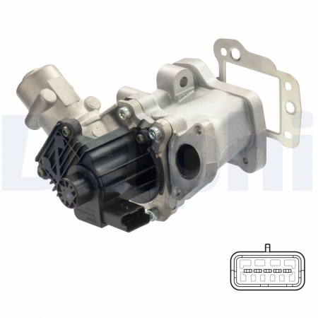 Supapa EGR potrivit CITROEN C5 II, C5 III, C6, C8, C-CROSSER, C-CROSSER ENTERPRISE; FIAT ULYSSE; FORD GALAXY II, GALAXY MK II, MONDEO IV, S-MAX; LANCIA PHEDRA 2.0D/2.2D 06.02- [3]