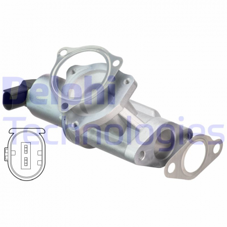 Supapa EGR potrivit HYUNDAI GRANDEUR, I30, SANTA FÉ I, SANTA FÉ II, SONATA V, TUCSON; KIA CARENS II, CARENS III, CEE'D, CERATO I, MAGENTIS, PRO CEE'D, SPORTAGE II 2.0D/2.2D 04.01- [2]