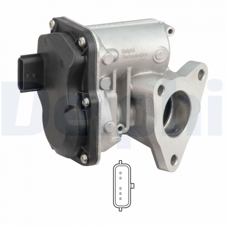 Supapa EGR potrivit INFINITI Q30; NISSAN JUKE, MICRA V, NOTE, NV200, NV200 / EVALIA, PULSAR, QASHQAI II 1.5D 02.10- [3]