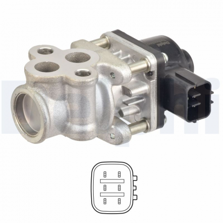 Supapa EGR potrivit OPEL AGILA; SUZUKI ALTO VII, SPLASH 1.0-1.2LPG 01.08- [2]