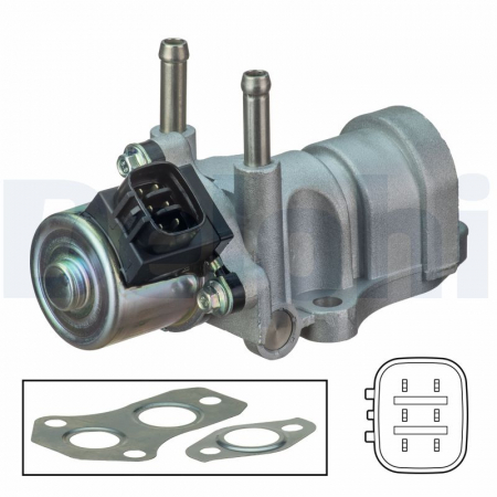 Supapa EGR potrivit TOYOTA AVENSIS, COROLLA, COROLLA VERSO 2.0D 01.02-03.09 [2]
