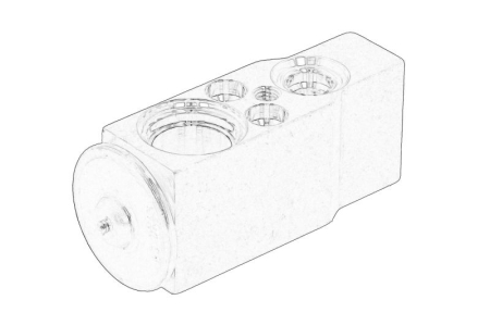 Elemente sistem climatizare - Supapa expansiune clima potrivit CASE IH 5130, 5130 A, 5140, 5140 A, 6130, 6140, 7120, 7130, 7140, 7230, 7230 PRO, 7240, 7240 PRO, 7250, 7250 PRO, 8120, 8230, 8240, 9120, 9230, 9240, 6140 CVT