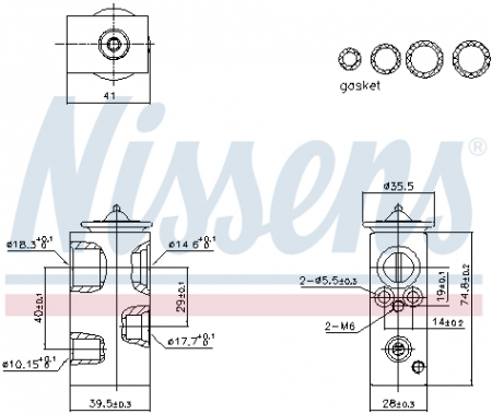 Supapa expansiune clima potrivit DACIA LOGAN II, LOGAN MCV II, SANDERO II; RENAULT KAPTUR, LOGAN I, LOGAN/STEPWAY II, SANDERO/STEPWAY II, THALIA III 0.9-2.0 02.08-
