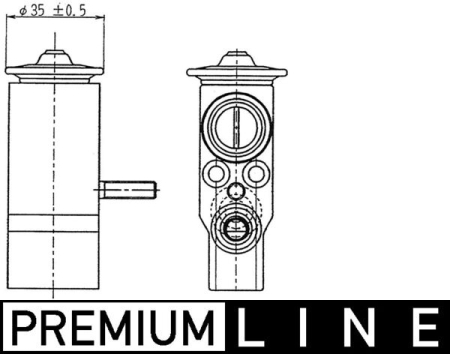 Elemente sistem climatizare - Supapa expansiune clima (tip de refrigerant: R134a) potrivit MERCEDES A (W168), C T-MODEL (S202), C (W202), CLK (A208), CLK (C208), E T-MODEL (S210), E (VF210) M104.900-OM668.942 dupa 1989