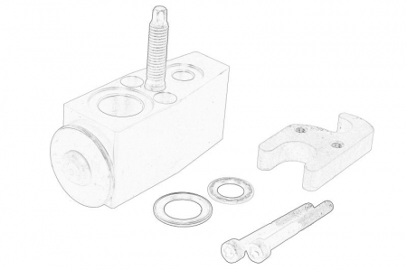 Elemente sistem climatizare - Supapa expansiune climatizare potrivit FORD C-MAX II, FOCUS III, FOCUS III/KOMBI, GRAND C-MAX, KUGA II, TRANSIT CONNECT, TRANSIT CONNECT V408/MINIVAN 1.0-Electric 04.10-