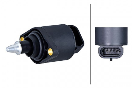 Alimentare combustibil - Supapa reglaj mers in gol admisie aer (4 pini) potrivit CITROEN AX, ZX; PEUGEOT 106 I, 205, 205 I, 205 II, 306; RENAULT CLIO I, RAPID/MINIVAN, TWINGO I 1.1/1.2/1.6 09.86-05.01