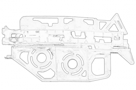 Suporti caroserie - Suport aripa fata dreapta (bara/Aripa) PEUGEOT 308 I, 308 SW I 1.4-2.0D intre 2007-2014