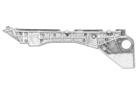 Piese Auto - Suport bara fata dreapta ( plastic) TOYOTA COROLLA HATCHBACK intre 2002-2007
