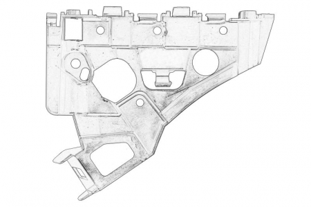 Piese Auto - Suport bara fata stanga ( plastic, ghidaj bara) OPEL ASTRA intre 2009-2015