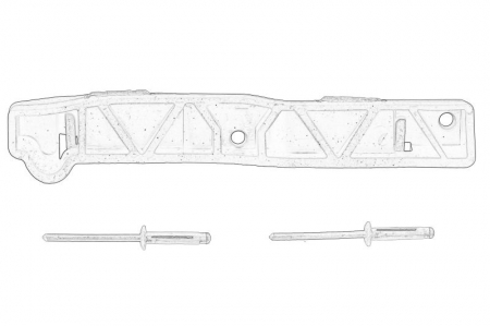 Caroserie - Suport bara spate dreapta ( plastic) AUDI A6 STATION WAGON intre 2004-2011