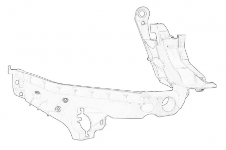 Suporti caroserie - Suport far Panou fata dreapta (partea inferioara, plastic) AUDI A4 intre 2007-2016