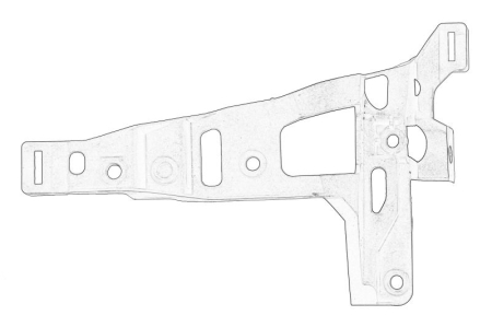 Grile - Suport grila radiator Dreapta potrivit HONDA CIVIC VIII 2008-2011 (suport)