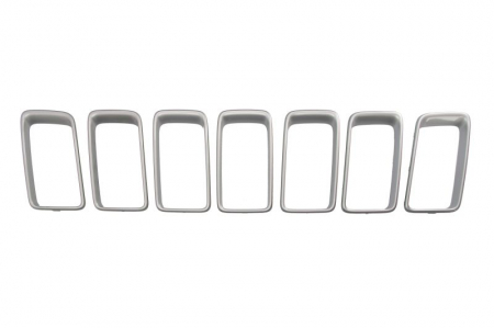 Suport grila radiator fata mijloc (set, argintiu) potrivit JEEP GRAND CHEROKEE IV 05.13-