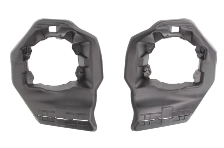 Suporti - Suport halogen Fata Dreapta/Stanga set, plastic, negru potrivit PEUGEOT 301 11.12- 11.12-